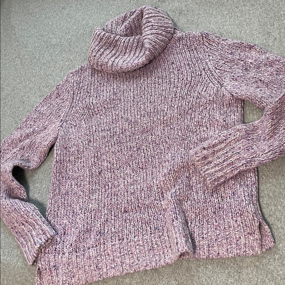 Talbots Cowl Turtleneck Sweater Womens Wool Silk Mohair Ribbed Preppy Academia - Picture 9 of 9